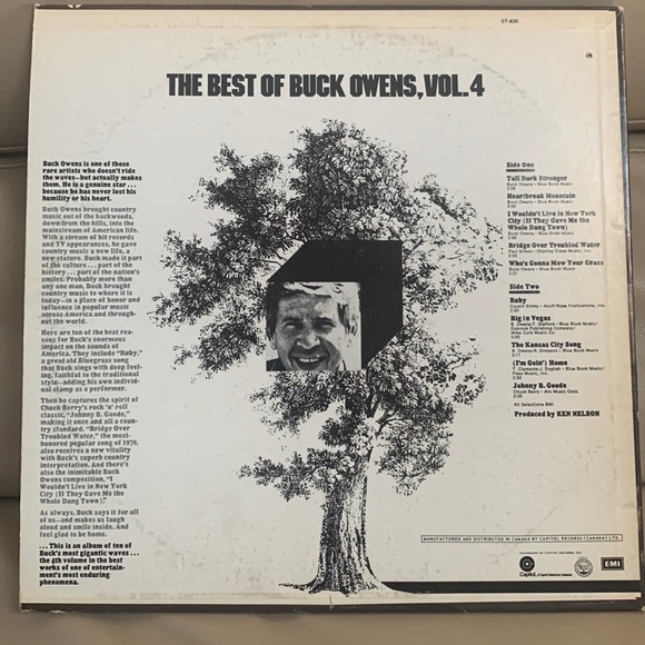 Buck Owens And His Buckaroos – The Best Of Buck Owens Vol 4 1971 Vinyl Record - Picture 2 of 2